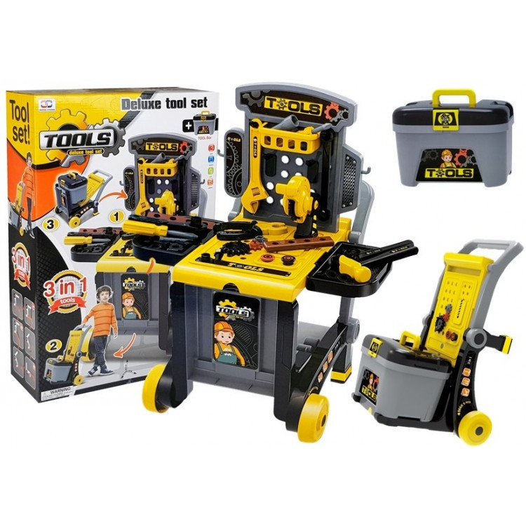 Sada pre domácich majstrov, dielenský vozík 3v1